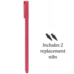 🍒🍒 Slim Matte Red Infinity Pencil with Replacement Nibs